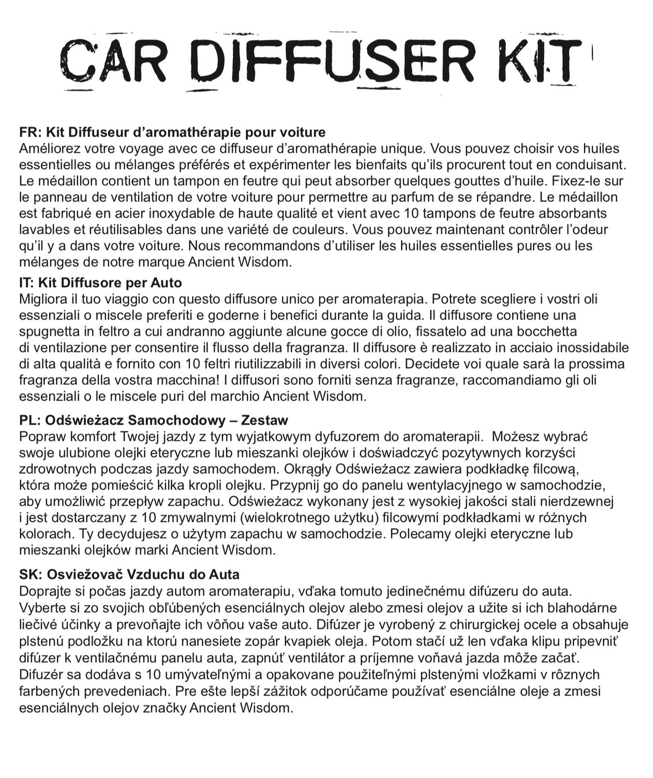 Kit difusor para coche - Libélula - 30mm - Imagen 4