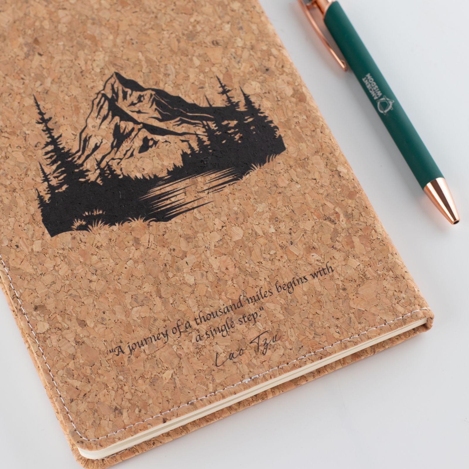 Cuaderno de notas A5 - pantalla LCD borrable - efecto cuero de corcho - 80 hojas - Imagen 4