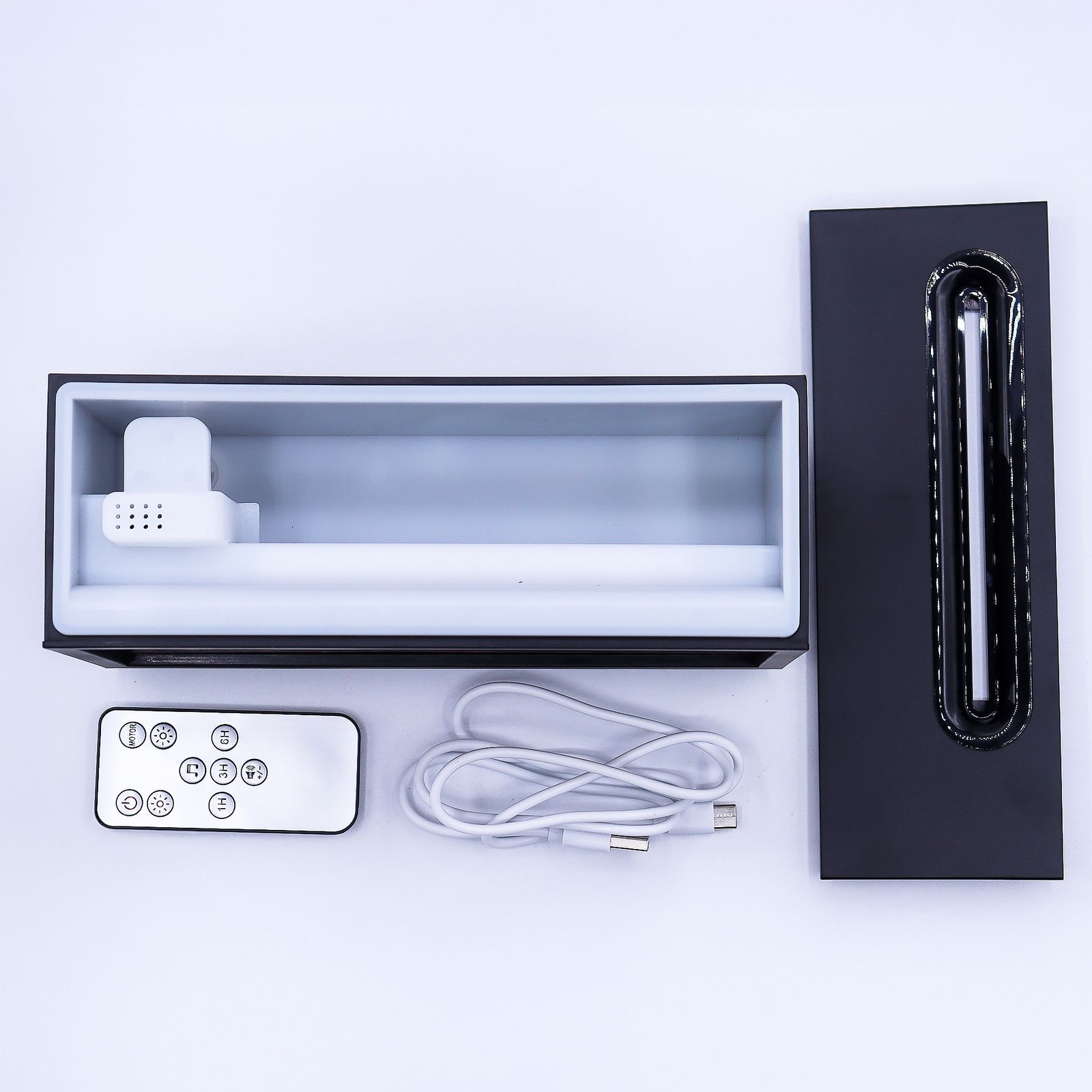 Difusor de aroma con efecto de llama y sonido de aves - USB negro - Cambio de color - Imagen 3
