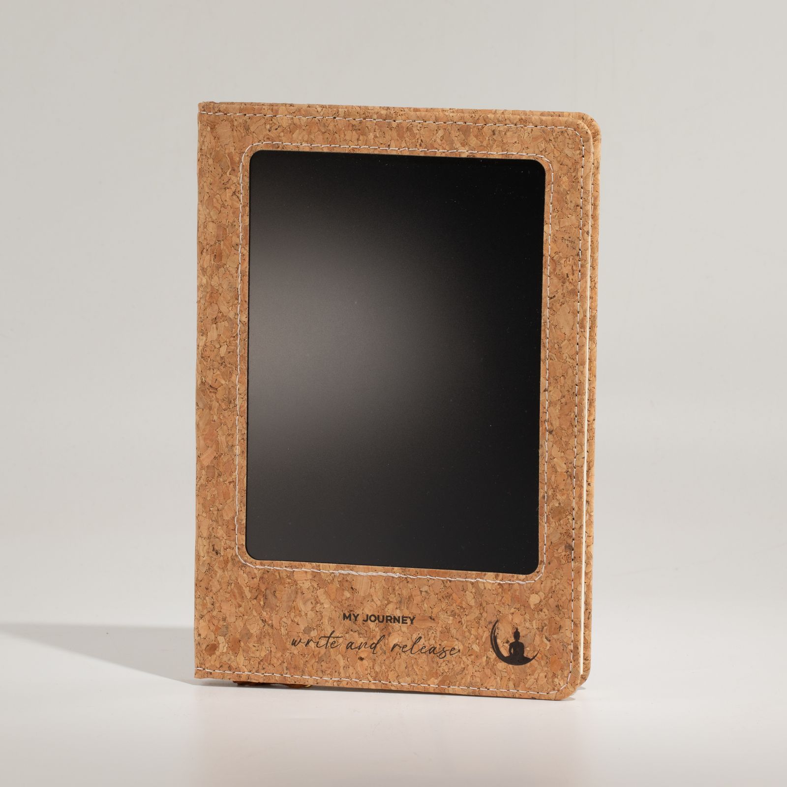 Cuaderno de notas A5 - pantalla LCD borrable - efecto cuero de corcho - 80 hojas - Imagen 8