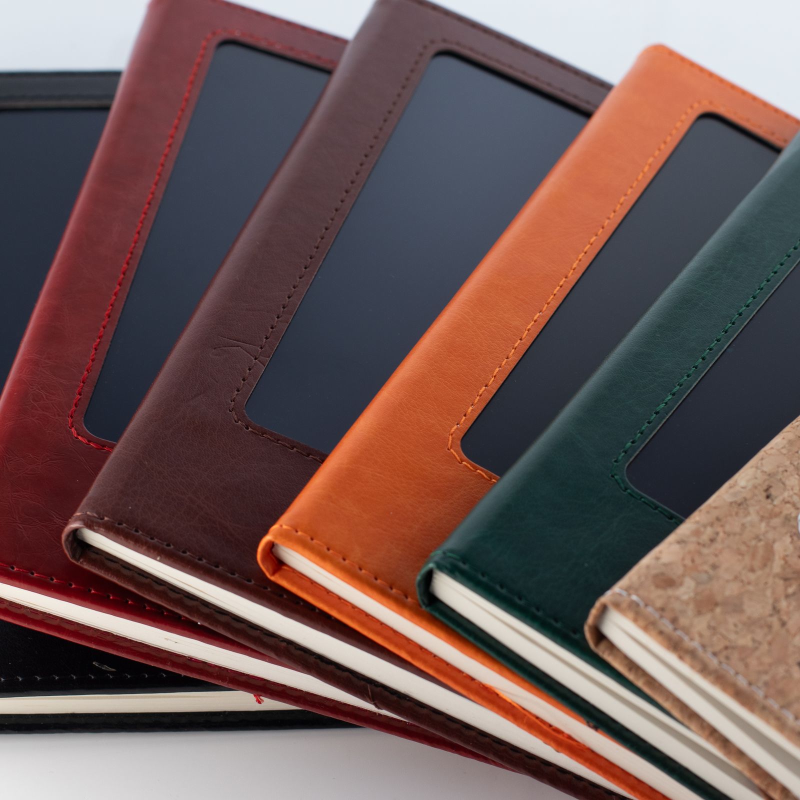 Cuaderno de notas A5 - pantalla LCD borrable - efecto cuero de corcho - 80 hojas - Imagen 5