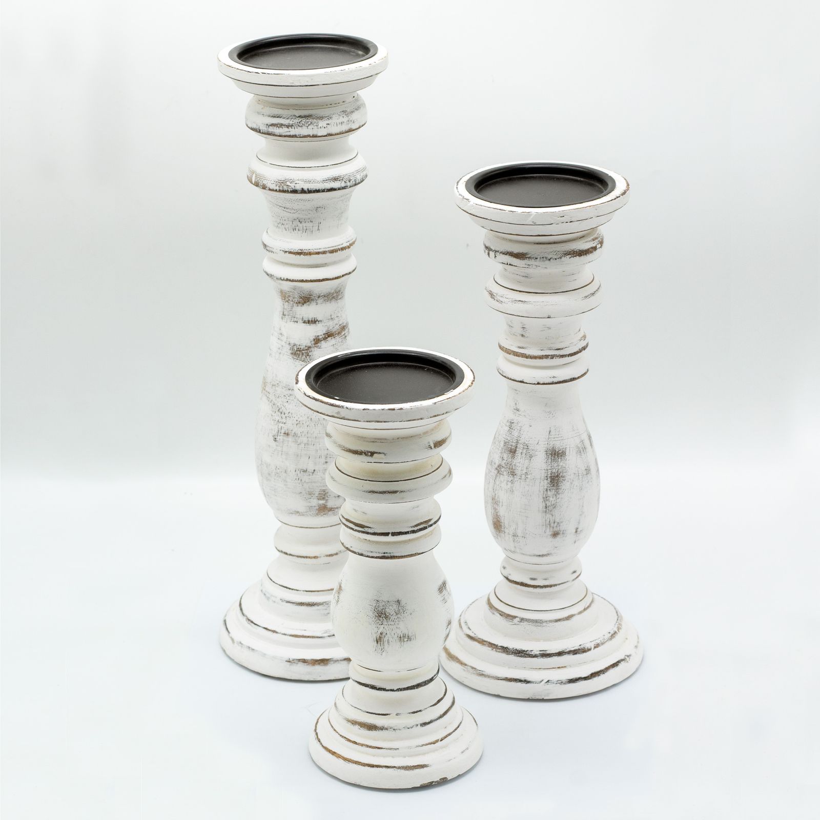 Candelabro clásico - Blanco - 23x10cm - Pequeño - Imagen 5