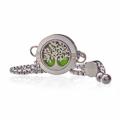 Pulsera de Cadena de Aromaterapia - Árbol de la Vida - 20mm - Imagen 4