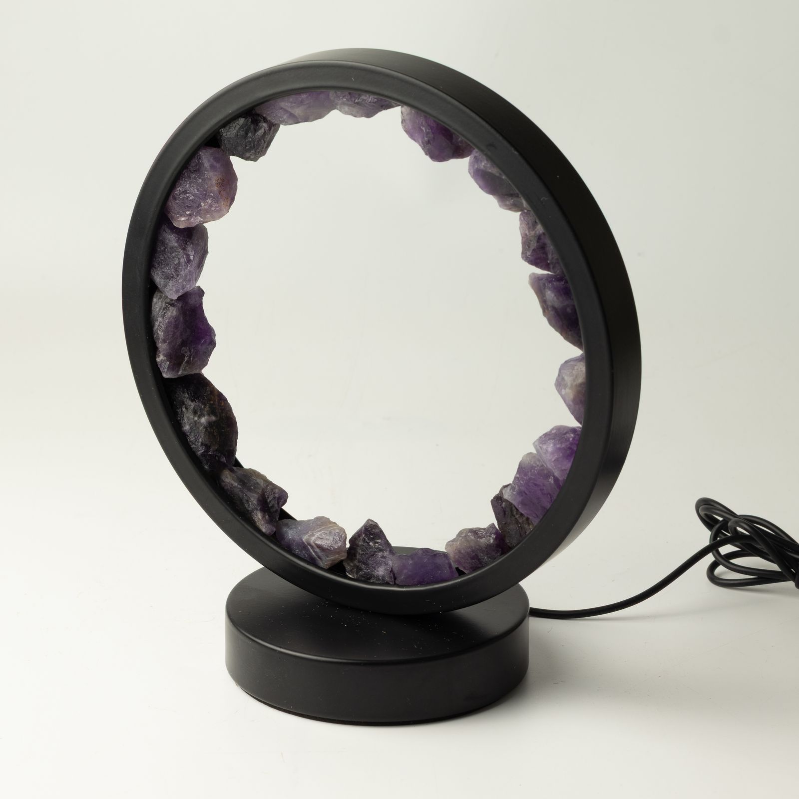 Lámpara con halo de gemas Espíritu Zen – Amatista - Imagen 6