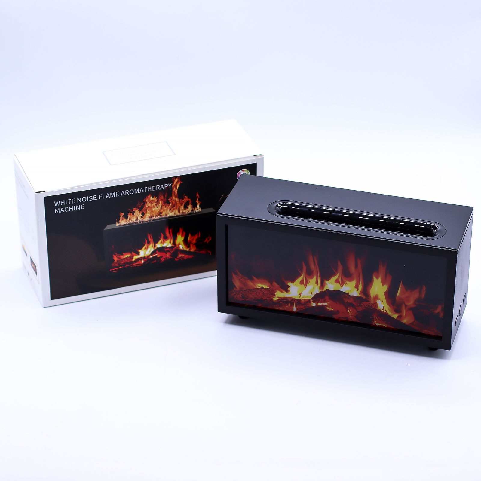 Difusor de aroma con efecto de llama y sonido de aves - USB negro - Cambio de color - Imagen 9