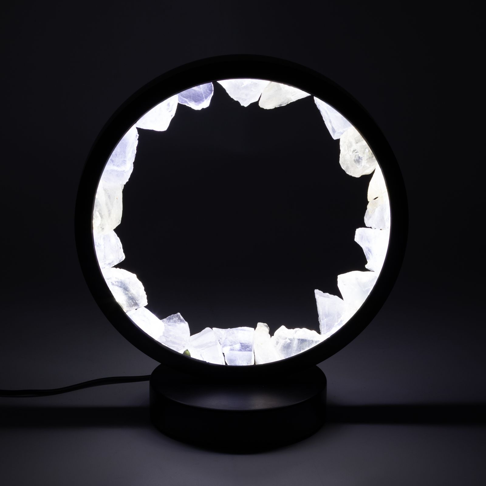 Lámpara con halo de gemas Mente Zen – Cuarzo transparente - Imagen 5