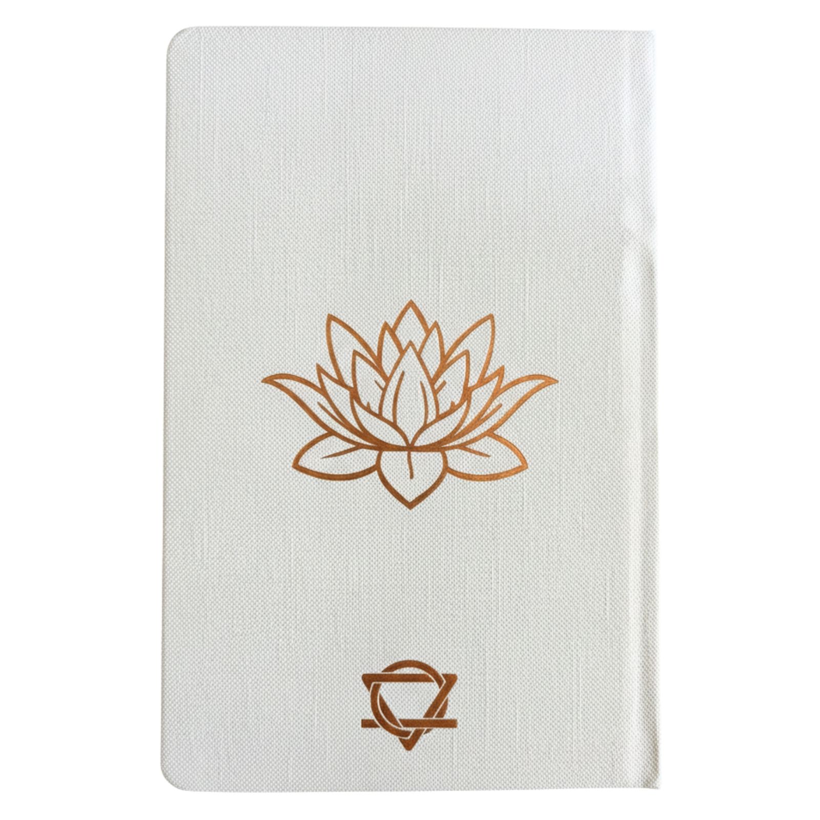 Cuaderno de Bienestar Blanco - 120 páginas - Árbol de la Vida en oro rosado - Imagen 2