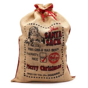 Sacos de yute Santa - ¡Este niño ha sido... bueno!