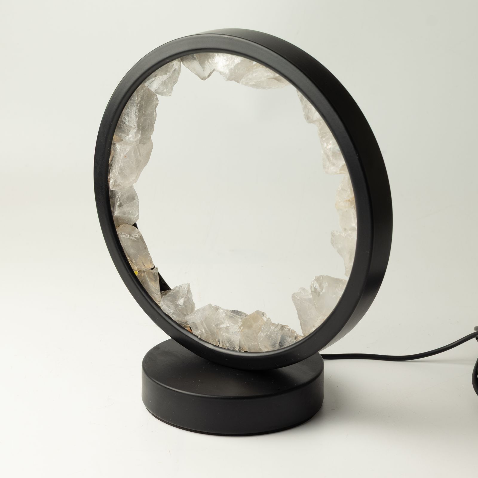 Lámpara con halo de gemas Mente Zen – Cuarzo transparente - Imagen 6