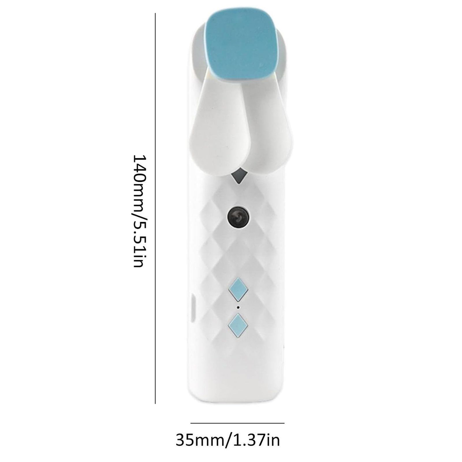 Ventilador y Pulverizador Facial Blanco - USB - Imagen 3
